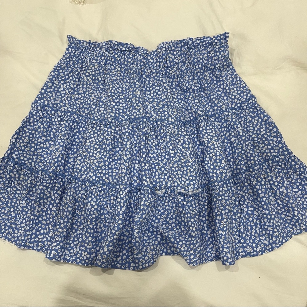 Wild Fable Blue Floral Skirt